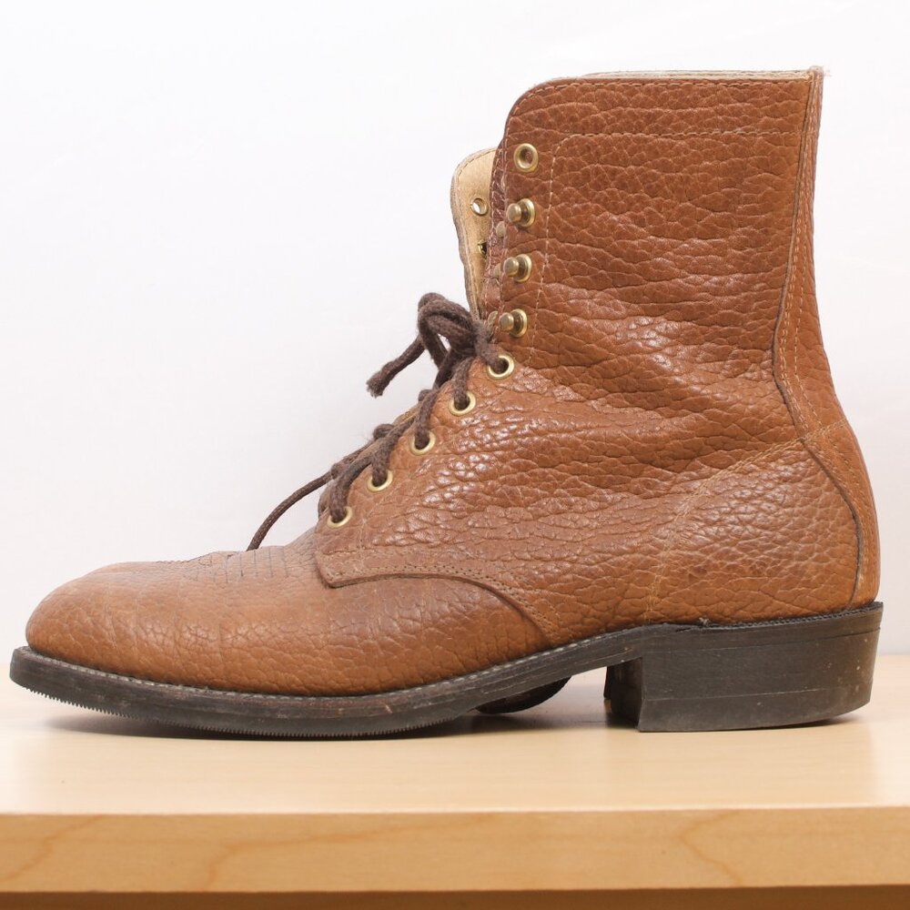 Canada West Brahma 9E Packer Boot 9-Eye Brown Bullhide Vibram Sole